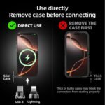 MFish 240W 4-in-1 Fast Charging Cable, Black, 3.3FT - Image 6