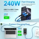 240W Samsung Charger Cable Super Fast USBC Charging Cord, 6FT 2Pack USB C - Image 2