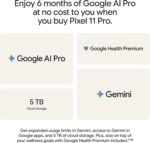 Google Pixel 11 Pro - Unlocked Smartphone, Gemini - 256 GB - Obsidian - Image 12