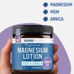 Magnum Solace Nighttime Magnesium Lotion with MSM & Arnica – Highly Concentrated Magnesium for Muscles & Joints – Apply to Legs or Feet Before Bed – Skin-Friendly - Image 5