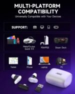 AOC Wireless Gaming Earbuds for PS5 PC Switch, 2.4GHz USB-C Dongle ACT3512 - Image 3