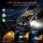 Military Smart Watch for Men, 30+ Day Battery Life, Bluetooth Call Black - Image 6