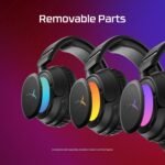 HyperX Cloud Flight 2 – Wireless Gaming Headset, Customizable RGB Lighting with Removable Earcup Plates, up to 100 Hours of Battery Life, 2.4GHz & Bluetooth, Multi-Platform Compatibility - Black - Image 10