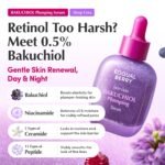 EQQUALBERRY Bakuchiol Plumping Serum | 0.5% Bakuchiol Retinol Alternative | Pore Minimizer for Sensitive Skin | Niacinamide & Peptide Wrinkle Care | Korean Skincare (1.01oz / 30ml) - Image 3