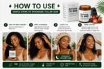 AZURE Batana Oil Paste for Hair Growth, 100% Pure Batana Paste for Nourishing Scalp, Strengthening Strands, Enhancing Shine & Softness - Honduras Sourced - For All Hair Types 4 Fl Oz (Pack of 1) - Image 5