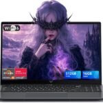KAIGERR Gaming Laptop, Laptop with AMD Ryzen 7430U(Up to 4.3GHz), 16GB DDR4 512GB SSD Laptop Computer, 1920P FHD Display, WiFi 6, USB3.2, Type_C, Webcam Cover Slide