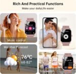 Smart Watches for Women, 1.83" HD Fitness Tracker (Answer/Make Calls), IP68 Waterproof, 120+ Sport Modes with Heart Rate and Sleep Monitor, Fitness Watch for iPhone/Android - Image 5