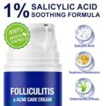 Folliculitis Care & Cystic Acne Cream for Face and Body – 1% Salicylic Acid - Image 3