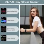 Smart Watch for Men Women, 1.85" Smart Watches Compatible iPhone/Samsung/Android (Answer/Make), Fitness Tracker with Heart Rate/Sleep/SpO2 Monitor, Smartwatch 3ATM Waterproof 120+ Sport Modes, Alexa - Image 4
