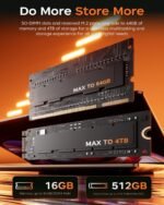 KAIGERR Gaming Laptop, Laptop with AMD Ryzen 7430U(Up to 4.3GHz), 16GB DDR4 512GB SSD Laptop Computer, 1920P FHD Display, WiFi 6, USB3.2, Type_C, Webcam Cover Slide - Image 5