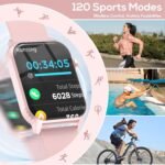 Smart Watch for Women, 120 Sports Modes Smartwatch with 1.83" HD, Alexa Built-in, Heart Rate/Sleep Monitor, IP67 Waterproof, Bluetooth Call & Music Control Fitness Watch for iPhone/Android (Pink) - Image 5
