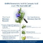 Blue Nectar Rosemary Oil with Bhringraj, Amla and 9 Herbs for Natural Hair Growth (6.76 Fl Oz) - Image 4