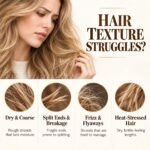 Moroccan Argan Hair Care Oil Serum for Dry Frizzy Curly Split End-3.4Oz - Image 4