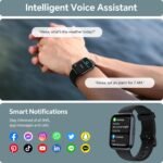 Smart Watch for Men Women, 1.85" Smart Watches Compatible iPhone/Samsung/Android (Answer/Make), Fitness Tracker with Heart Rate/Sleep/SpO2 Monitor, Smartwatch 3ATM Waterproof 120+ Sport Modes, Alexa - Image 3