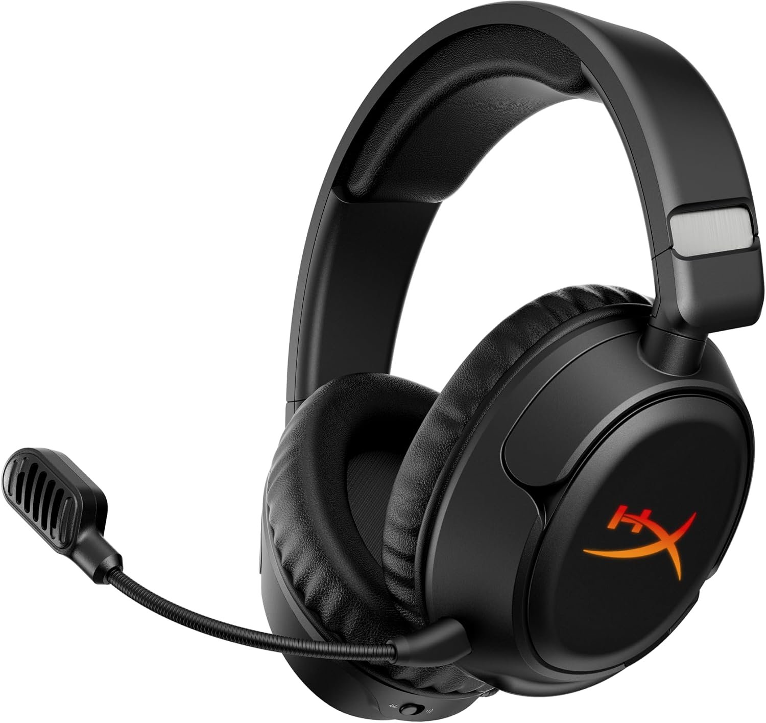 71dz62R5BBL._AC_SL1500_.jpg HyperX Cloud Flight 2 – Wireless Gaming Headset, Customizable RGB Lighting with Removable Earcup Plates, up to 100 Hours of Battery Life, 2.4GHz & Bluetooth, Multi-Platform Compatibility - Black - Image 1