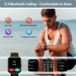 Smart Watch for Men Women, 1.85" Smart Watches Compatible iPhone/Samsung/Android (Answer/Make), Fitness Tracker with Heart Rate/Sleep/SpO2 Monitor, Smartwatch 3ATM Waterproof 120+ Sport Modes, Alexa - Image 2