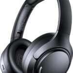 Hybrid Active Noise Cancelling Bluetooth 6.0 Headphones 120H Long Playtime, 6 ENC Mic, Over Ear Headphones Wireless, Hi-Res Audio, Memory Foam Earcup, Transparency Mode ANC Headphone for Travel Office