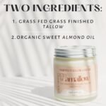 Amallow 100% Grass Fed Beef Tallow for Skin Care - Face + Body - Whipped Moisturizer for Sensitive Skin - Natural Lotion, 4 FL. oz. (Unscented) - Image 3