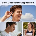 ZIHNIC Wireless Bluetooth Earphones Ear Hooks IPX5 iOS Android Black - Image 6