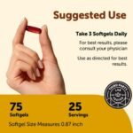 Micro Ingredients Pumpkin Seed Oil with Saw Palmetto, 75 Softgels - Image 3