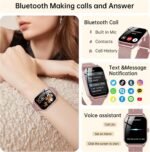 Smart Watches for Women, 1.83" HD Fitness Tracker (Answer/Make Calls), IP68 Waterproof, 120+ Sport Modes with Heart Rate and Sleep Monitor, Fitness Watch for iPhone/Android - Image 3