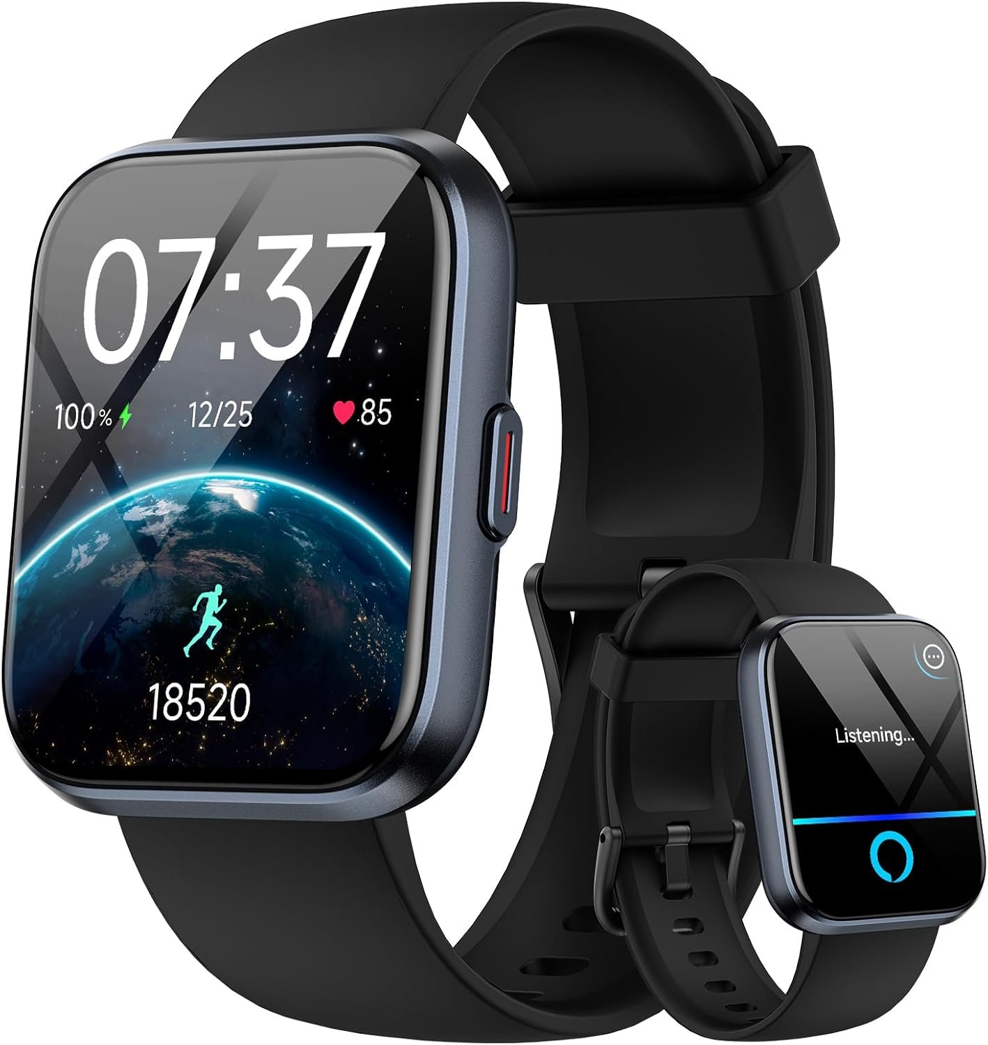 71hVGqTgzEL._AC_SL1500_.jpg Smart Watch for Men Women, 1.85" Smart Watches Compatible iPhone/Samsung/Android (Answer/Make), Fitness Tracker with Heart Rate/Sleep/SpO2 Monitor, Smartwatch 3ATM Waterproof 120+ Sport Modes, Alexa - Image 1