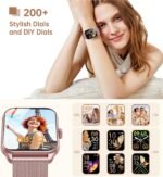 Smart Watches for Women, 1.83" HD Fitness Tracker (Answer/Make Calls), IP68 Waterproof, 120+ Sport Modes with Heart Rate and Sleep Monitor, Fitness Watch for iPhone/Android - Image 2