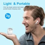 Wireless Earbuds, Bluetooth 5.4 Headphones in Ear with 4 Noise Cancelling Mic, Earbuds Stereo Bass, IP7 Waterproof Sports Wireless Earphones, 36H Playtime USB C Charging Buds White for Android iOS - Image 4