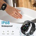 STECEi Smart Watch for Men Women Bluetooth Call, 1.85" HD Screen Smartwatch with Heart Rate/Sleep Monitor, 110+ Sport Modes Activity Trackers IP68 Waterproof, Fitness Watch for Android iOS, Black - Image 7