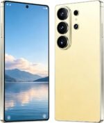 4G Unlocked Smartphone, 6.6" HD Punch Screen, 4GB+32GB (256GB Expandable), Long‑Lasting Battery 2A Fast Charge, 13MP+21MP Camera, Android 12, Face Unlock, OTG, 3‑Card Dual SIM (Golden)