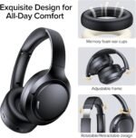Hybrid Active Noise Cancelling Bluetooth 6.0 Headphones 120H Long Playtime, 6 ENC Mic, Over Ear Headphones Wireless, Hi-Res Audio, Memory Foam Earcup, Transparency Mode ANC Headphone for Travel Office - Image 6