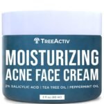 TreeActiv Acne Cream Original Formula, 2 fl oz, 2% Salicylic Acid Face Moisturizer for Oily & Acne-Prone Skin, Lightweight Hydrating Facial Cream