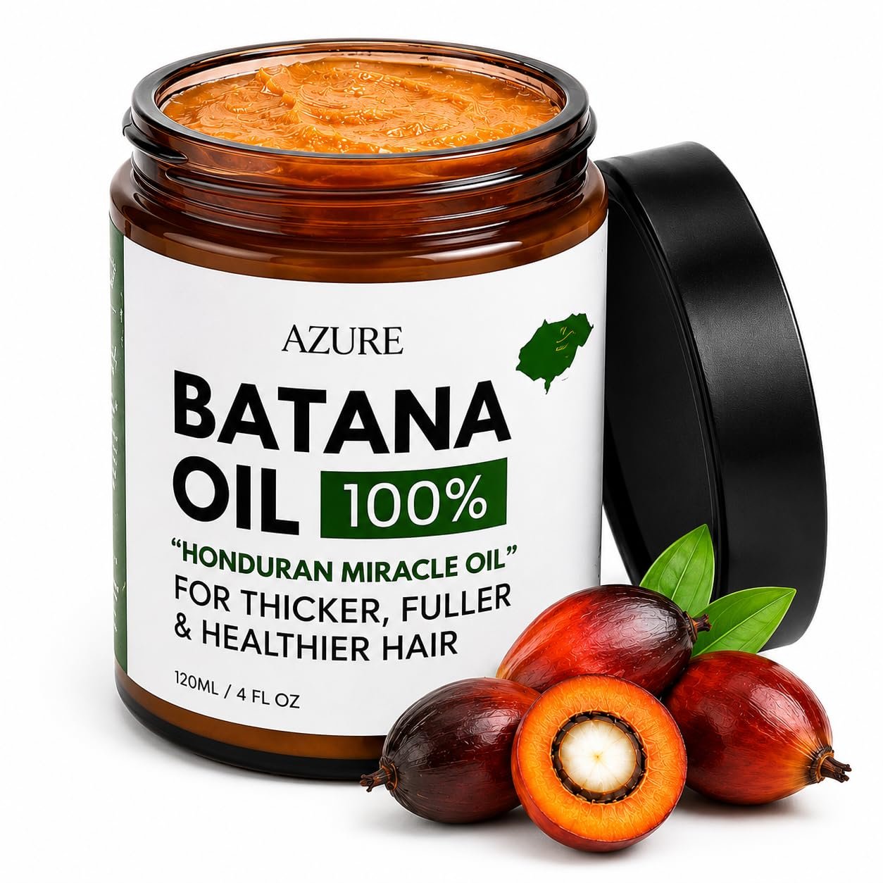 71n7QUSk8aL._SL1254_.jpg AZURE Batana Oil Paste for Hair Growth, 100% Pure Batana Paste for Nourishing Scalp, Strengthening Strands, Enhancing Shine & Softness - Honduras Sourced - For All Hair Types 4 Fl Oz (Pack of 1) - Image 1