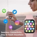 Smart Watch for Women, 120 Sports Modes Smartwatch with 1.83" HD, Alexa Built-in, Heart Rate/Sleep Monitor, IP67 Waterproof, Bluetooth Call & Music Control Fitness Watch for iPhone/Android (Pink) - Image 4