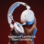 HyperX Cloud Flight 2 – Wireless Gaming Headset, Customizable RGB Lighting with Removable Earcup Plates, up to 100 Hours of Battery Life, 2.4GHz & Bluetooth, Multi-Platform Compatibility - Black - Image 5