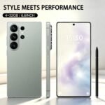 4G Unlocked Smartphone, 6.6" HD Punch Screen, 4GB+32GB (256GB Expandable), Long‑Lasting Battery 2A Fast Charge, 13MP+21MP Camera, Android 12, Face Unlock, OTG, 3‑Card Dual SIM (Golden) - Image 3