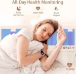 Smart Watches for Women, 1.83" HD Fitness Tracker (Answer/Make Calls), IP68 Waterproof, 120+ Sport Modes with Heart Rate and Sleep Monitor, Fitness Watch for iPhone/Android - Image 4