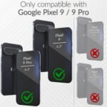 Crave for Google Pixel 9 Case and Pixel 9 Pro Case, Shockproof Protection Dual Layer Cover (6.3 inch) - Forest Green - Image 2