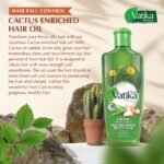 Vatika Naturals Hair Oil - Enriched Formula HaIr Fall Control, 300ml Cactus - Image 2
