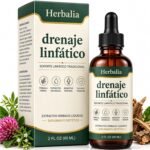 Drenaje Linfático, Fórmula Herbal 4 en 1 con Galio, Trébol Rojo, Stillingia y Fresno Espinoso, Apoyo al Sistema Linfático, Equilibrio de Líquidos, Depuración Natural, Fórmula Vegana, 2 Fl Oz