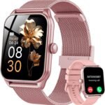 Smart Watches for Women, 1.83" HD Fitness Tracker (Answer/Make Calls), IP68 Waterproof, 120+ Sport Modes with Heart Rate and Sleep Monitor, Fitness Watch for iPhone/Android