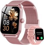 Smart Watches for Women, 1.83" HD Fitness Tracker (Answer/Make Calls), IP68 Waterproof, 120+ Sport Modes with Heart Rate and Sleep Monitor, Fitness Watch for iPhone/Android