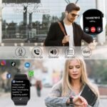 STECEi Smart Watch for Men Women Bluetooth Call, 1.85" HD Screen Smartwatch with Heart Rate/Sleep Monitor, 110+ Sport Modes Activity Trackers IP68 Waterproof, Fitness Watch for Android iOS, Black - Image 3