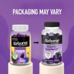 Airborne Elderberry + Zinc & Vitamin C Gummies For Adults, Immune Support Vitamin D & Zinc Gummies With Powerful Antioxidant Vitamins C D & E - 50 Gummies, Elderberry Flavor - Image 6