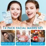 KONEUK 14 Pack Sheet Face Masks Skincare, Hydrating Face Masks for Dry Skin - Image 7