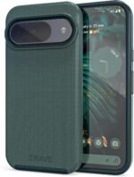 Crave for Google Pixel 9 Case and Pixel 9 Pro Case, Shockproof Protection Dual Layer Cover (6.3 inch) - Forest Green