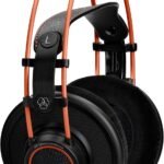 AKG Pro Audio K712 PRO, Wired, Over-Ear, Open Back, Reference Studio Headphones, Flat Wire Voice Coil, Black