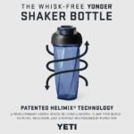 YETI Yonder Helimix Vortex Blender Shaker Bottle Holds up to 20oz | No Blending Ball or Whisk | USA Made | Portable Pre Workout Whey Protein Drink Shaker Cup | Dishwasher Safe, Navy - Image 2