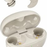 OHAYO A10 Sleep Earbuds Bluetooth 6.0 Noise Isolation Headphones for Side Sleepers No Touch Control Tiny Sleeping Ear Buds, White Noise APP（Gray）