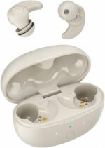 OHAYO A10 Sleep Earbuds Bluetooth 6.0 Noise Isolation Headphones for Side Sleepers No Touch Control Tiny Sleeping Ear Buds, White Noise APP（Gray）